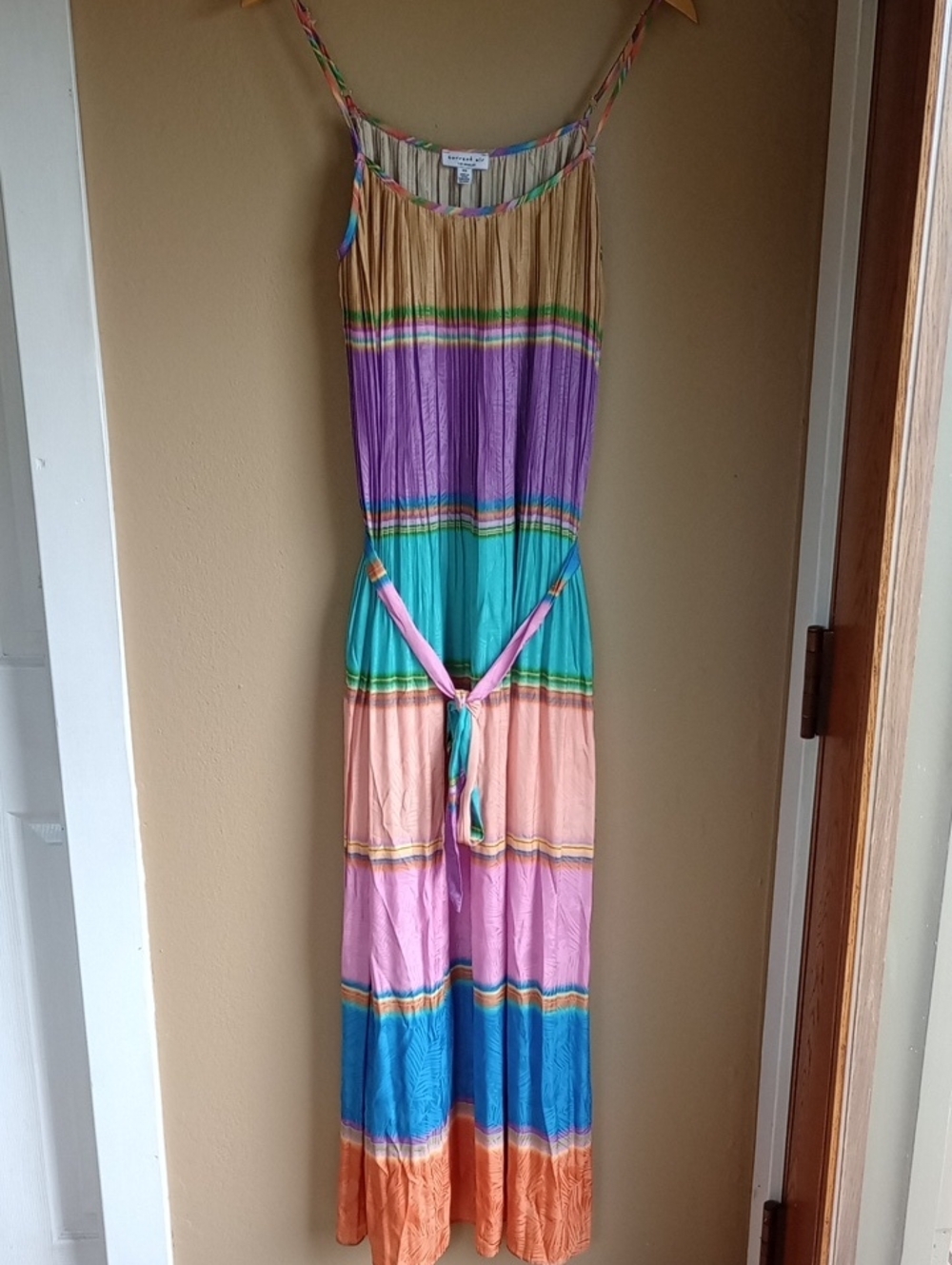 Current Air Rainbow Striped Maxi Tank Dress Size XS